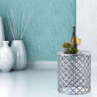 SVJ Bijzettafel Rond - 41 x 41 x 48 cm - Aluminium - Zilver - thumbnail