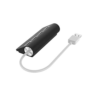 Hama USB-HUB, 4-POORTS, USB 2.0, 480 MBIT/S USB Hub Zwart - thumbnail