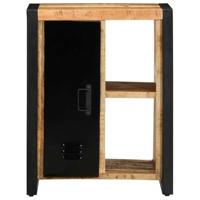 Dressoir 55x35x70 cm massief ruw mangohout - thumbnail