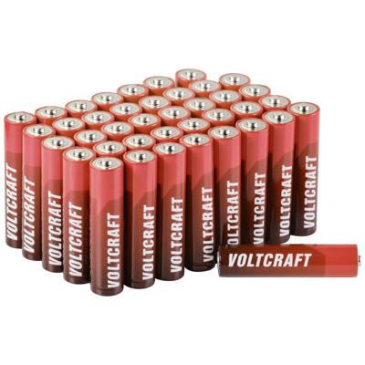 VOLTCRAFT Industrial LR03 AAA batterij (potlood) Alkaline 1300 mAh 1.5 V 40 stuk(s) VOLTCRAFT Industrial LR03 AAA batterij (potlood) Alkaline 1300 mAh 1.5 V 40 stuk(s)