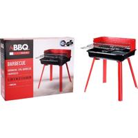 BBQ click inn barbecue 36x31x45 cm rood/zwart - thumbnail