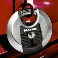 Masterlock 70mm diam. stainless steel padlock - octagonal boron-carbide shrouded - M40EURD - thumbnail