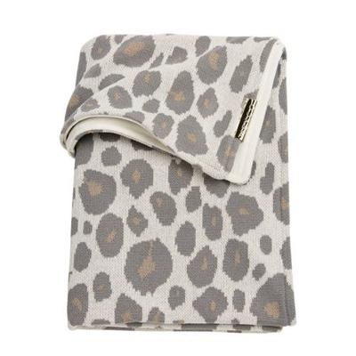 Meyco Panter wiegdeken met velours 75x100 cm bruin