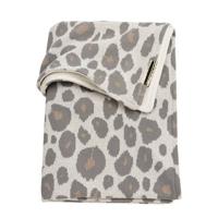 Meyco Panter wiegdeken met velours 75x100 cm bruin - thumbnail