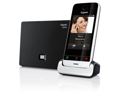 Gigaset SL910 telefoon - draadloze telefoon/handset - met kleurendisplay/design telefoon/draadloze telefoon - handsfree bellen - zwart