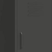 Opbergkast 42,5x35x101,5 cm staal antracietkleurig - thumbnail