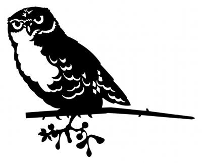 Metalen geluksvogel Uil Metalen geluksvogel Uil