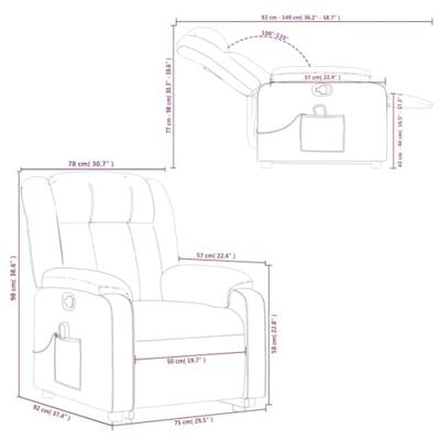 Sta-op-massagestoel verstelbaar stof donkergroen