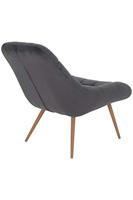 Artistiq Fauteuil 'Jurre' Velvet, kleur Grijs - thumbnail