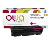 Tonercartridge OWA alternatief tbv HP W2033X rood - thumbnail