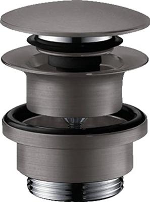 Push Open Afvoergarnituur DN32 HansGrohe Geborsteld Zwart Chroom Push Open Afvoergarnituur DN32 HansGrohe Geborsteld Zwart Chroom