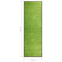 Deurmat wasbaar 60x180 cm groen - thumbnail