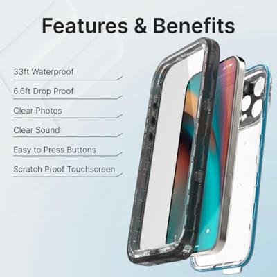 Catalyst Total Protection Waterdicht Hoesje iPhone 16 Pro Max Zwart