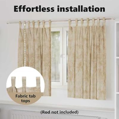 VidaXL Velvet gordijnen met gordijnen 2 pcs crème 140 x 140 cm fluweel