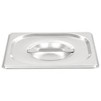 VidaXL Deksels 8 st voor gn 1/6 schalen roestvrij staal - thumbnail