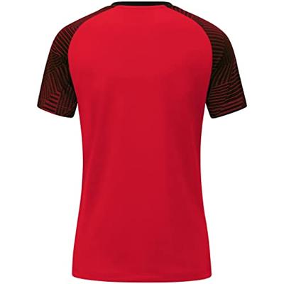 JAKO 6122D T-Shirt Performance Dames - Rood/Zwart - 34