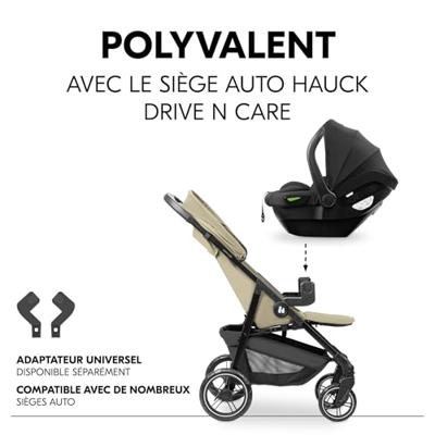 HAUCK - Passeggino compatto - SHOP N CARE - 4 ruote - Oliva