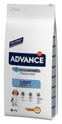 Advance Medium Light met kip hondenvoer 12 kg