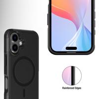 4Smarts Defend Case Backcover Apple iPhone 16 Zwart Inductieve lading - thumbnail