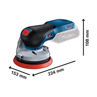 Bosch Professional GEX 18V-125 Accu Excenterschuurmachine 18V Basic Body in L-Boxx + Accessoires - 0615A5004H - thumbnail