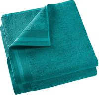 De Witte Lietaer badhanddoek Contessa 70 x 140 cm turquoise 2 st - thumbnail