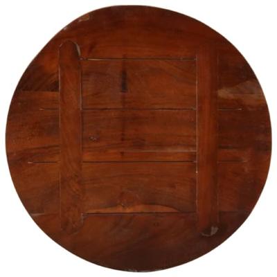 Tafelblad rond 50x1,5 cm massief gerecycled hout