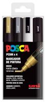 Markeerset POSCA PC-5M GSWB 4 Onderdelen - thumbnail