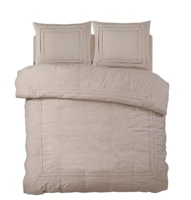 RoyalTextile - Tailored Dekbedovertrek Micropercal - Taupe - 240 x 220 RoyalTextile - Tailored Dekbedovertrek Micropercal - Taupe - 240 x 220