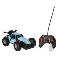 Rc bestuurbare auto met rookfunctie - blauw - thumbnail