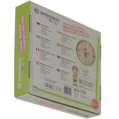 BRESSER JUNIOR wandklok voor kinderen (groen)