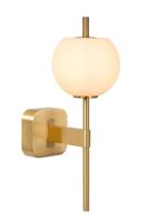 Lucide ELDA - Wandlamp Badkamer - 1xG9 - IP44 - Mat Goud / Messing - thumbnail