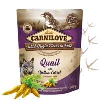 CARNILOVE DOG POUCH KWARTEL / GELE WORTEL 12X300 GR - thumbnail