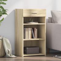 Dressoir 50x42,5x93 cm bewerkt hout sonoma eikenkleurig - thumbnail