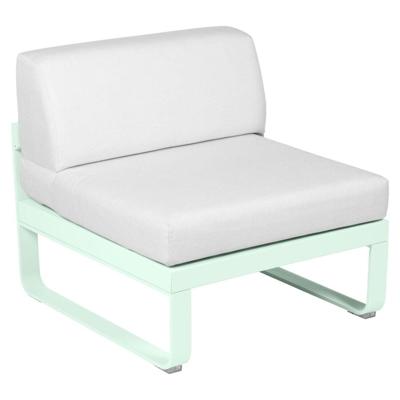 Fermob Bellevie 1-zitsmodule loungebank Ice Mint - Off-White