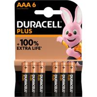 Duracell Alka Plus AAA-batterijen set 6-delig - thumbnail