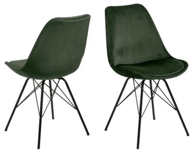 Bendt Eetkamerstoel 'Liva' Velvet, kleur Forest Green Bendt Eetkamerstoel 'Liva' Velvet, kleur Forest Green