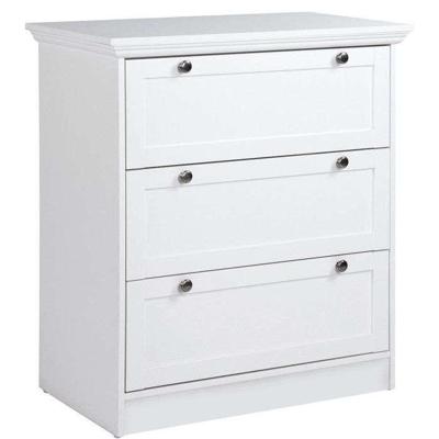 LANDWOOD Commode met 3 lades - Witte afwerking - Landelijke stijl - B80 x D45 x H90 cm LANDWOOD Commode met 3 lades - Witte afwerking - Landelijke stijl - B80 x D45 x H90 cm