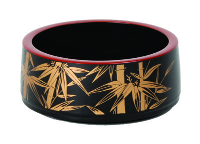 Zwarte Sushi Oke Kaza - Lacqueware - 16 x 6 cm