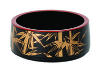 Zwarte Sushi Oke Kaza - Lacqueware - 16 x 6 cm - thumbnail