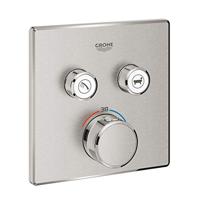 Grohe Grohtherm Smartcontrol Inbouwmengkraan Afbouwdeel 15,8x4,3x15,8 cm Supersteel - thumbnail