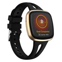 Fitbit Versa 3 & 4 / Sense 1 & 2 - Sportbandje druppel design - Small - Zwart - thumbnail