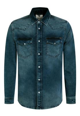Gabbiano Overhemd Jogg Denim 335734 Overhemd 920 Dark Blue