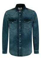 Gabbiano Overhemd Jogg Denim 335734 Overhemd 920 Dark Blue - thumbnail