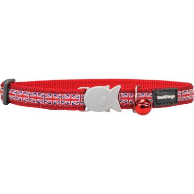 Hondenhalsband Red Dingo STYLE UNION JACK FLAG 31-47 cm Hondenhalsband Red Dingo STYLE UNION JACK FLAG 31-47 cm