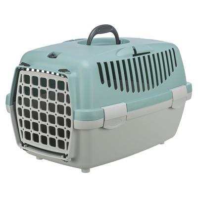 Transportbox - TRIXIE - Capri 1 - XS: 32 x 31 x 48 cm - Lichtgrijs / Salie