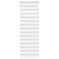 VidaXL Zebra rolgordijn 70x230 cm stofbreedte 65,9 cm polyester wit - thumbnail