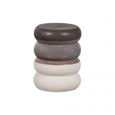 vtwonen Bijzettafel 'Bulb' Keramiek, kleur Grijs Melange