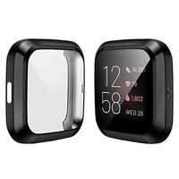 Fitbit Versa 2 Soft TPU case (volledig beschermd) - Zwart - thumbnail