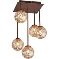 Paul Neuhaus Plafondlamp Greta 5 lichts B 27 cm bruin - thumbnail