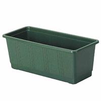 Balkonbak standaard donker groen 80 cm - thumbnail